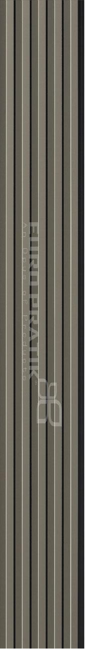 Cassa3 Series Patterned Louvers Designer Grey 8x0.53 Ft - 5822-01