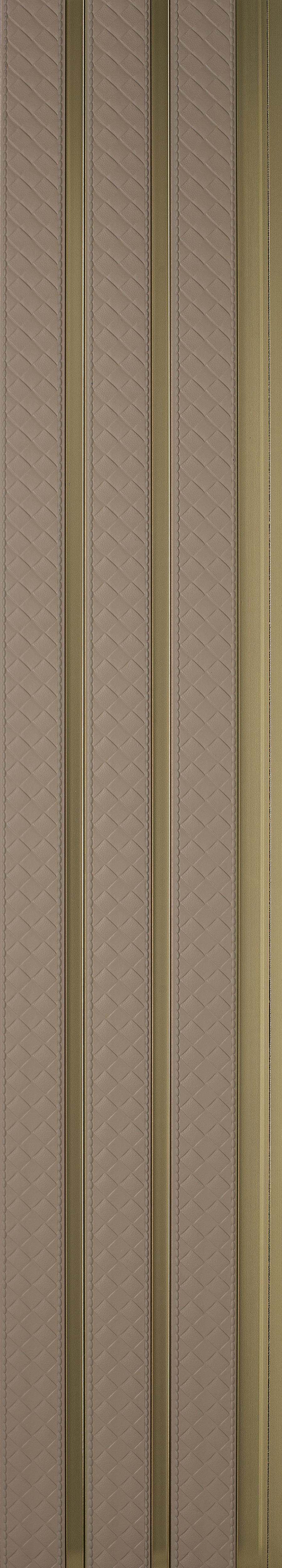Cassa4 Series Leather Louvers Fabric Cream 8x0.58 Ft - 5831