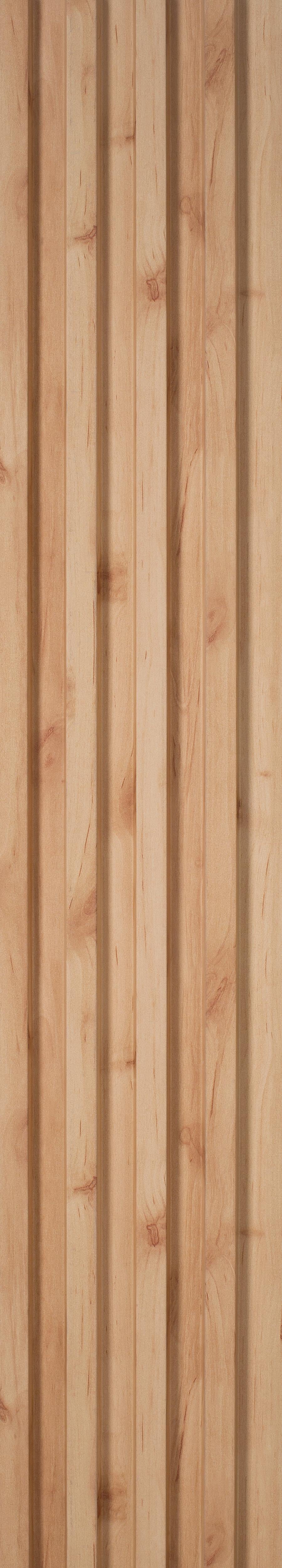 Cassa4 Series Wood Louvers Brown 8x0.58 Ft - 5907