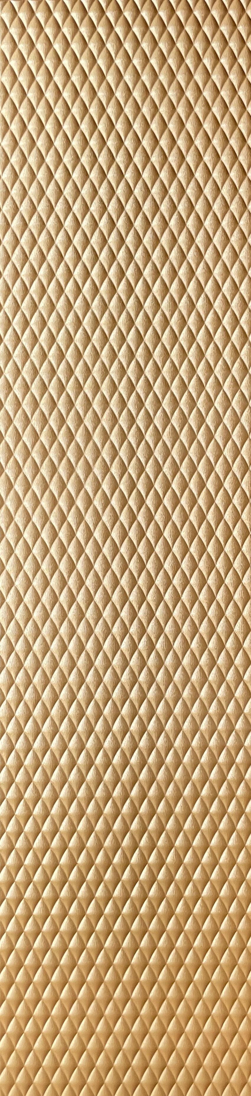 Europratik Glitz Series Patterned Decorative Wall Panel 9x2 ft designer louvers Brown 60007