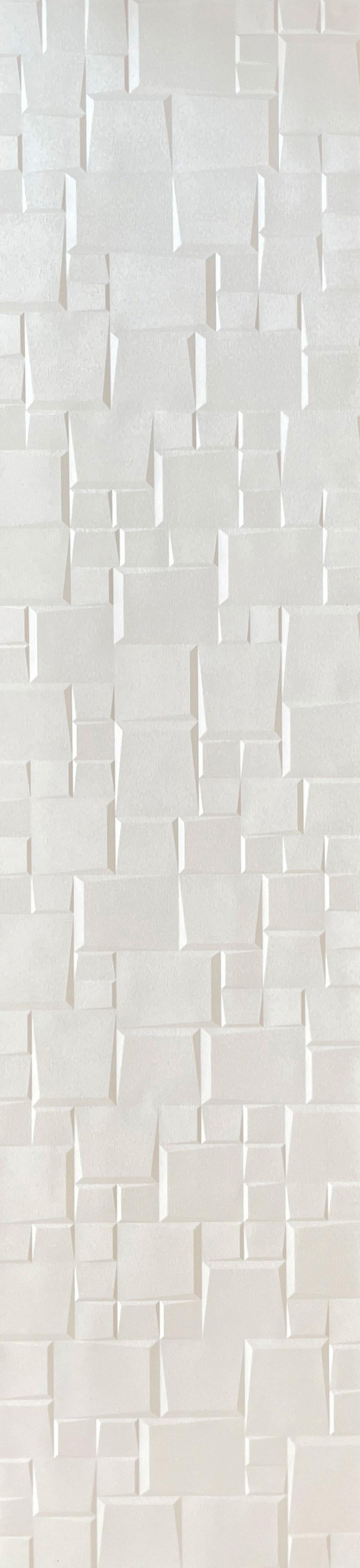 Europratik Glitz Series Patterned Decorative Wall Panel 9x2 ft designer louvers Grey 60011