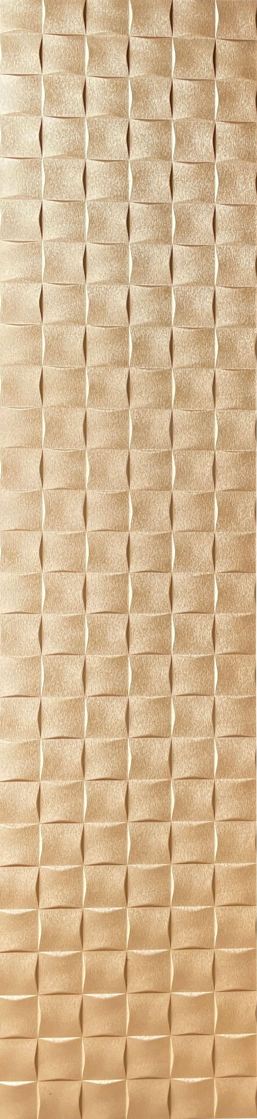 Europratik Glitz Series Patterned Decorative Wall Panel 9x2 ft designer louvers Brown 60012