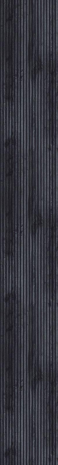Chisel Series Wood Louvers Black 8x1 Ft - 9748
