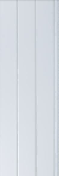 Europratik CeilStar Series Plain Colour Luxury Ceiling and Wall Louvers 9.8x1.08 ft plain colors White 42006