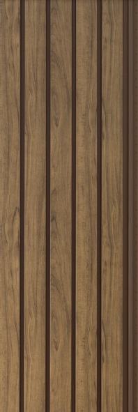 Ceilstar Series Wood Luxury Ceiling And Wall Louvers Brown 9.8x1.08 Ft - 42008