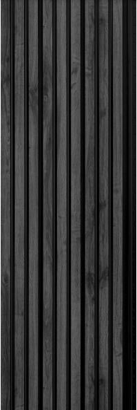 Europratik CeilStar Series Wood Luxury Ceiling and Wall Louvers 9.8x1.08 ft wood Black 42013