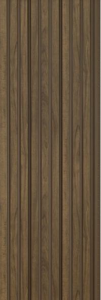 Ceilstar Series Wood Luxury Ceiling And Wall Louvers Brown 9.8x1.08 Ft - Md 42015