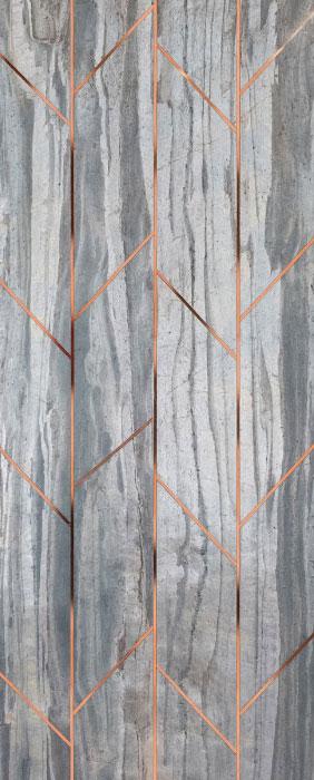 Stonedge Series Patterned Decorative Wall Panel Designer Grey 8x2 Ft - S20506