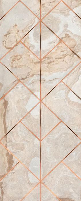 Stonedge Series Patterned Decorative Wall Panel Designer Grey 8x2 Ft - S20515