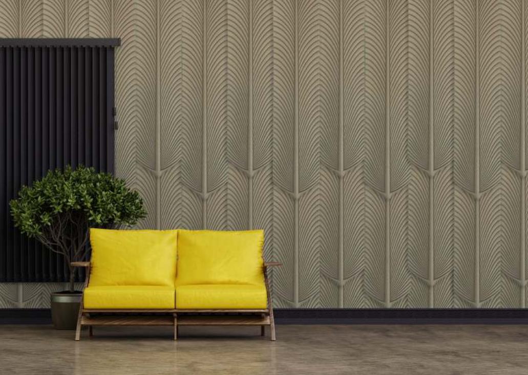 Fog Grey Pu Stone Panel Designer Louvers 3x0.65 Ft - Pn 03114