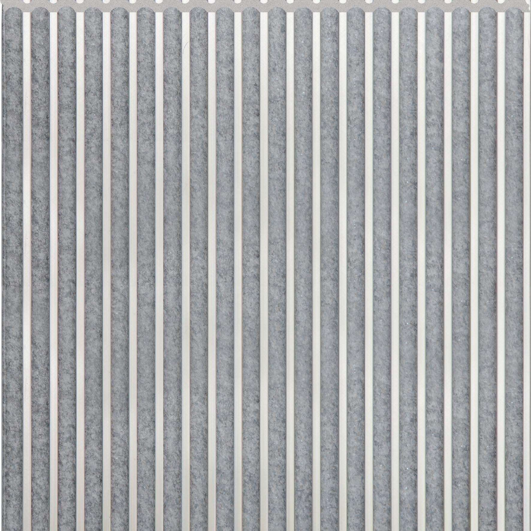 Interlock Wpc Louvers Marble & Stone Frosted Steel 9.5x1 Ft - Pn 02732