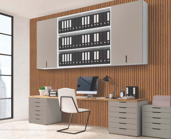Charcoal Louvers Panel Wood Brown 8x1 Ft - Gl 12103