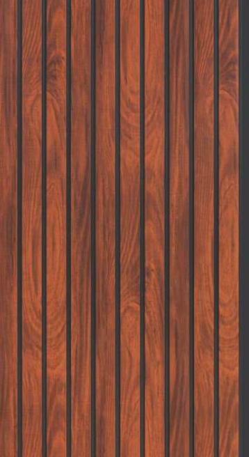 Charcoal Louvers Panel Wood Brown 8x1 Ft - Gl 12110