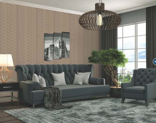 Decorative Wall Panel Designer Brown 8x1 Ft - Gl 12334