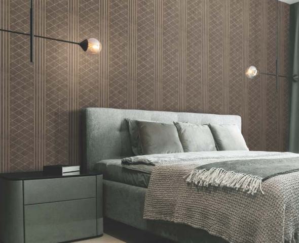 Decorative Wall Panel Designer Brown 8x1 Ft - Gl 12338