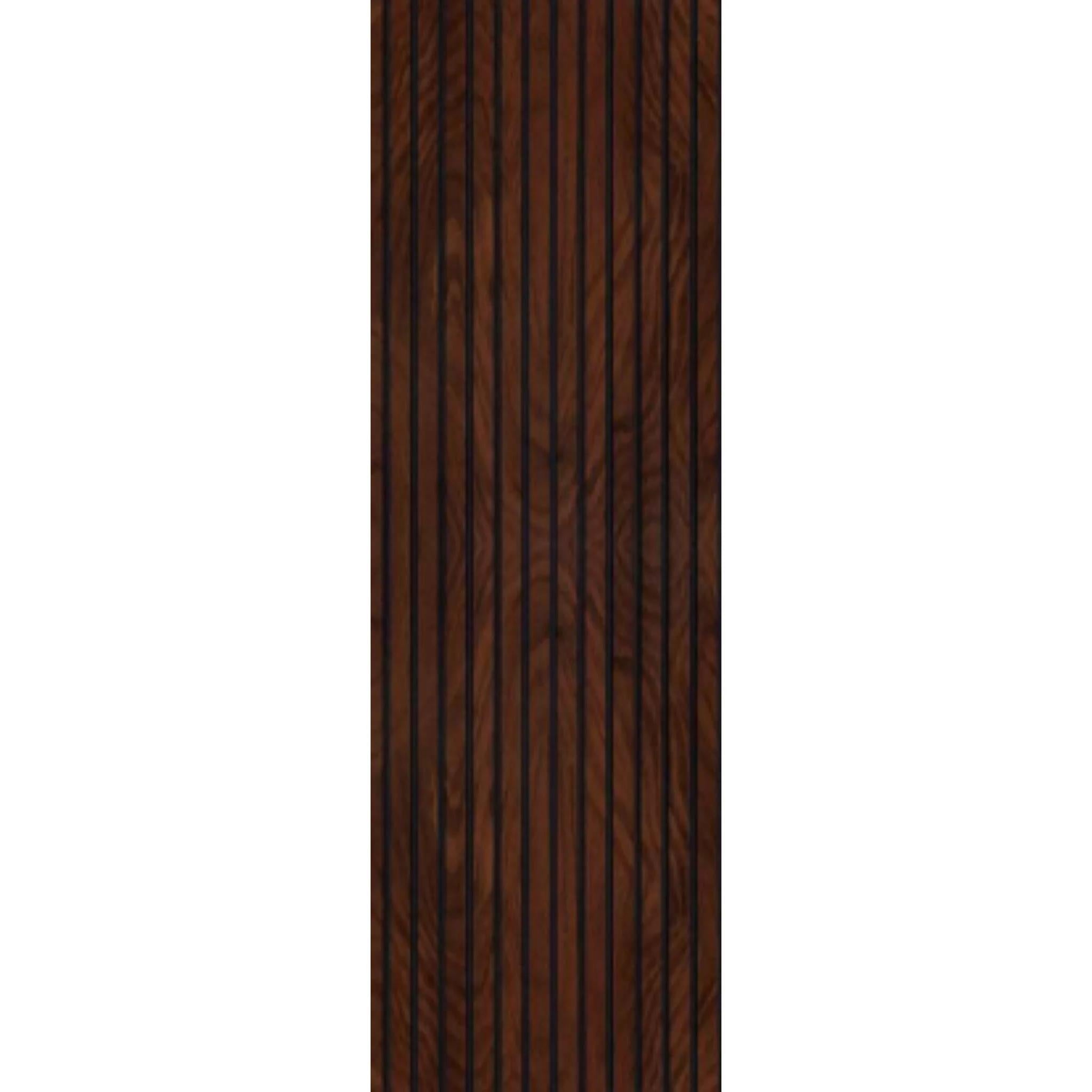 Iris Ii Series Charcoal Louvers Wood Brown 8x1 Ft - Gl 12715