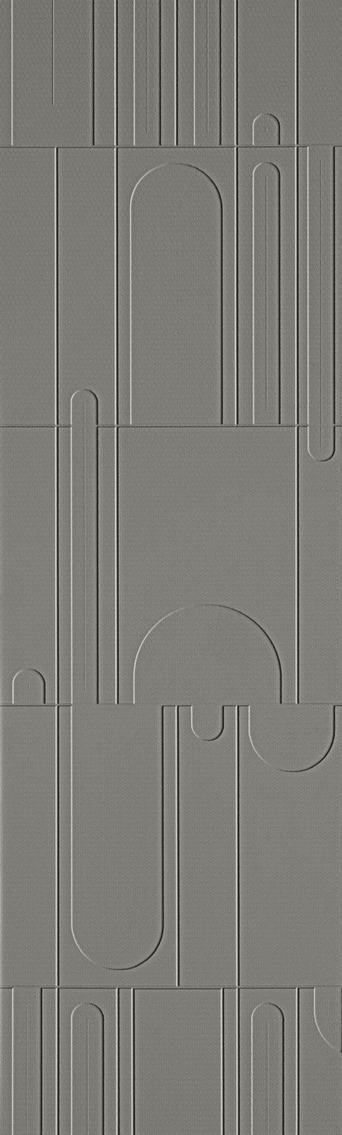 Pluto Series Decorative Wall Panel Designer Grey 8x2 Ft - Gl 21016