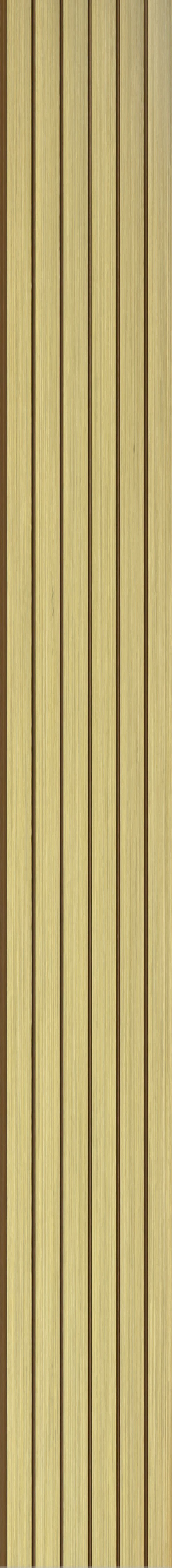 Beige plain louver panel with vertical slats and textured finish