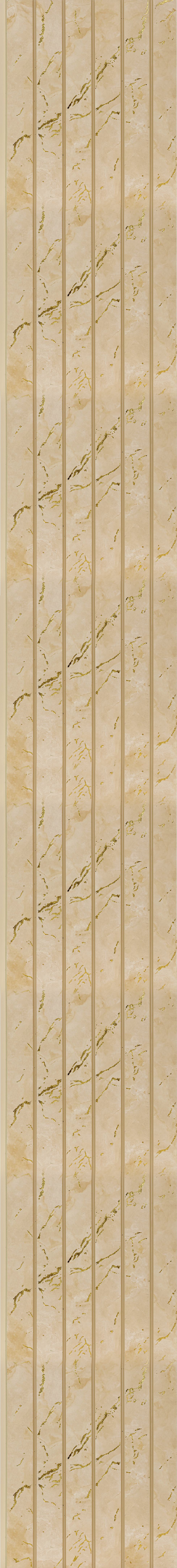 Decorative Wall Panel Marble & Stone Brown 8x0.83 Ft - Gl 6361