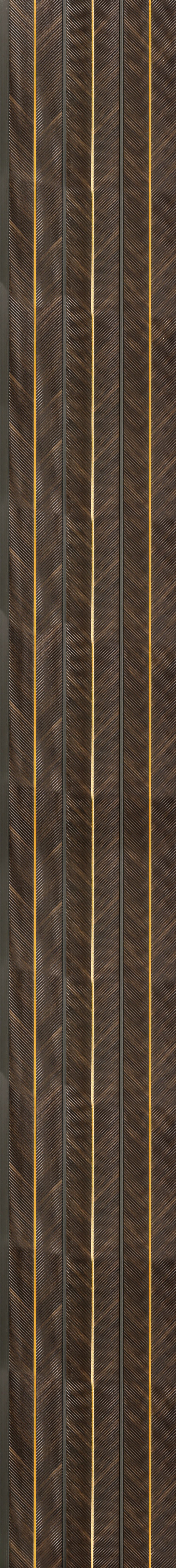 Decorative Wall Panel Designer Brown 8x0.83 Ft - Gl 6529