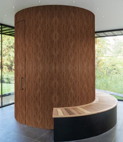 Flexible Decorative Wall Panel Wood Brown 8x2 Ft - Gl 9101