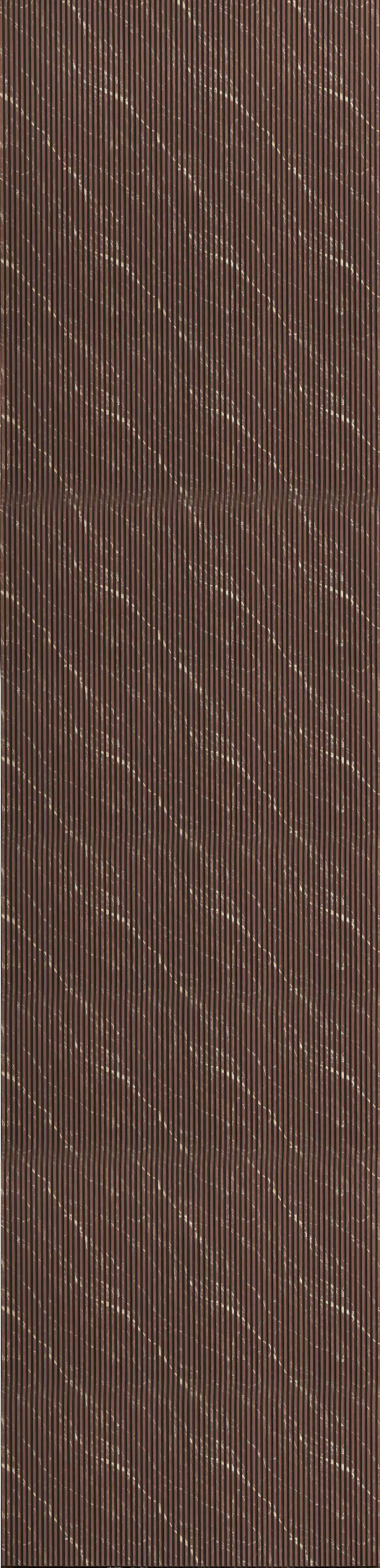 Flexible Decorative Wall Panel Wood Brown 8x2 Ft - Gl 9122