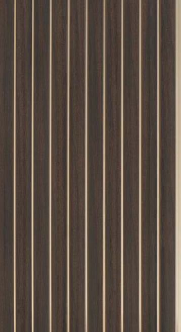 Charcoal Louvers Panel Wood Brown 9.5x1 Ft - Gl 912305