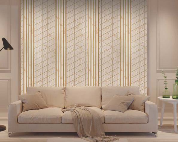 Decorative Wall Panel Designer Beige 9.5x1 Ft - Gl 912337
