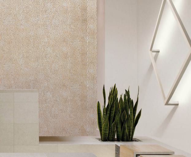 Gloirio Series Louvers Panel Designer Beige 8x2 Ft - Gl 10050