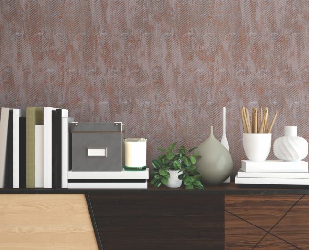 Gloirio Series Louvers Panel Designer Brown 8x2 Ft - Gl 10054