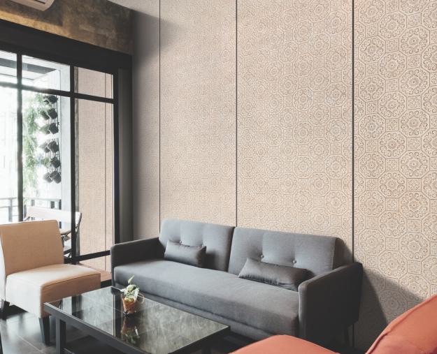 Gloirio Series Louvers Panel Designer Beige 8x2 Ft - Gl 10062
