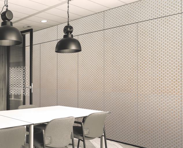 Gloirio Series Louvers Panel Designer Brown 8x2 Ft - Gl 10063