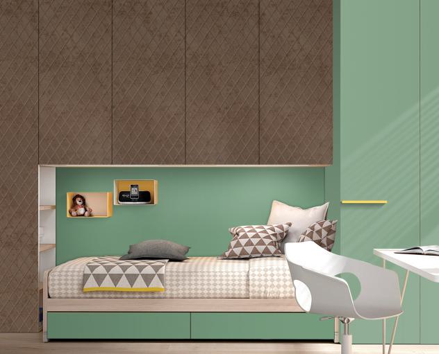 Gloirio Series Louvers Panel Designer Brown 8x2 Ft - Gl 10123