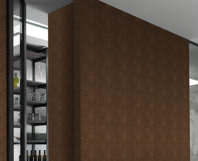 Gloirio Series Louvers Panel Designer Brown 8x2 Ft - Gl 10128