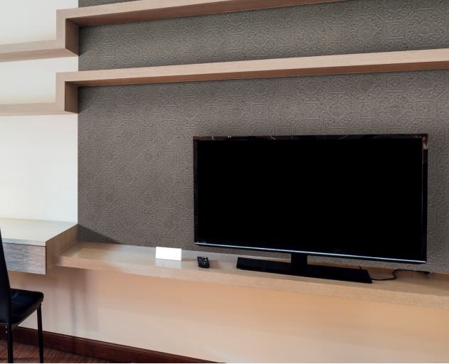 Gloirio Series Louvers Panel Designer Brown 8x2 Ft - Gl 10132