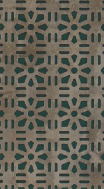 Gloirio Series Louvers Panel Designer Green 8x2 Ft - Gl 10139