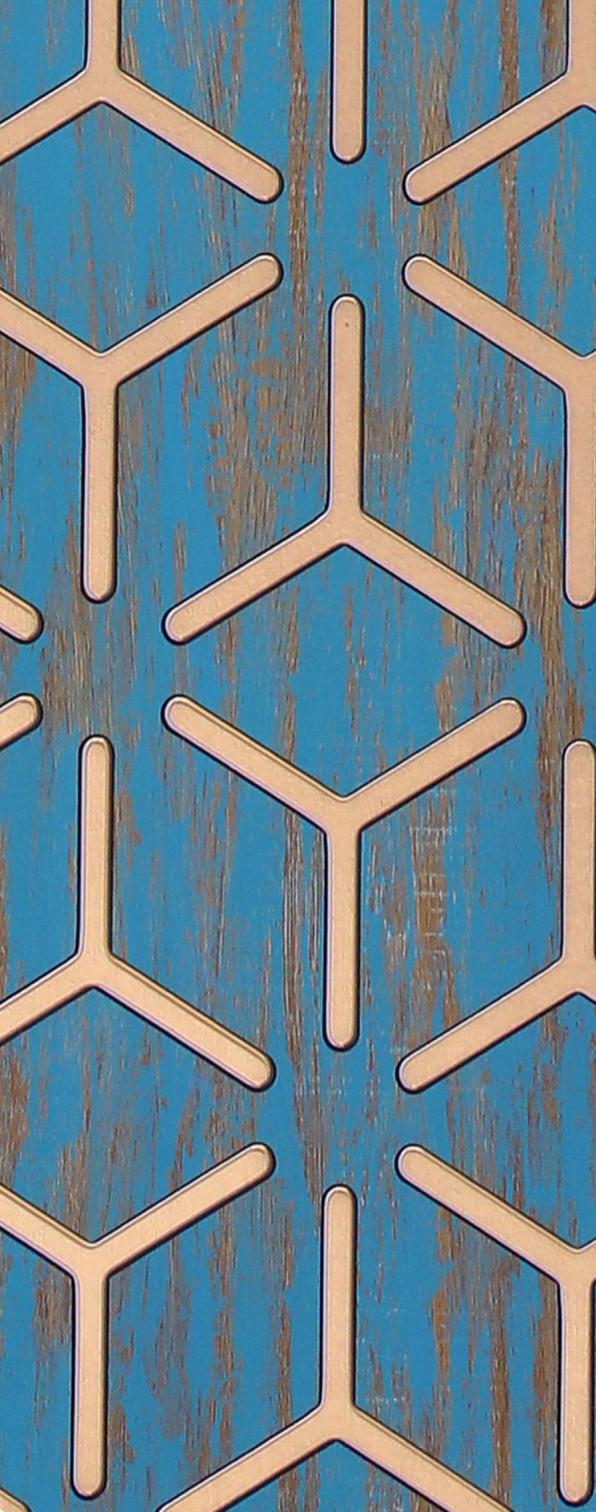 Gloirio Grace 2122 Series Decorative Wall Panel 8x2 ft designer louvers Multi Colour 10401