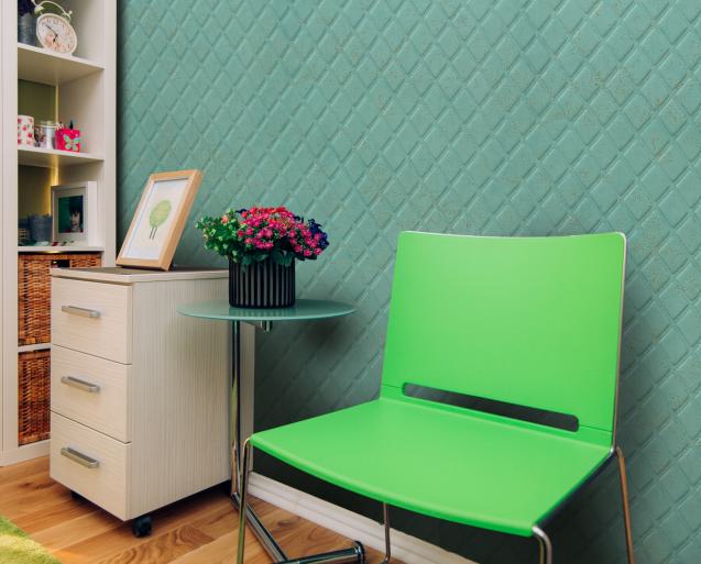 Gloirio Series Louvers Panel Designer Green 8x4 Ft - Gl 11191