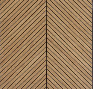 Interlock Wpc Louvers Wood Golden Chevron 8x1 Ft - Pn 02724 C