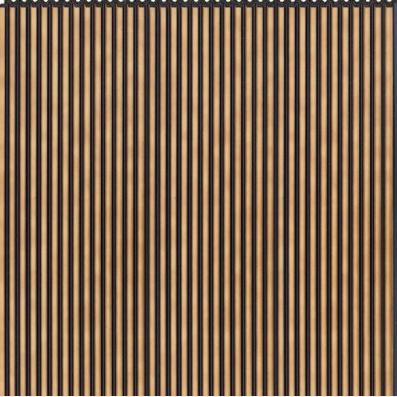 Interlock Wpc Louvers Plain Colors Golden Ebony 8x1 Ft - Pn 02720