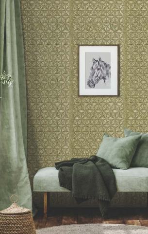 2215 Metal-based Decorative Wall Panel Designer Green 8x2 Ft - 2A 01928
