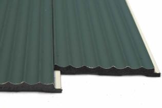 Plain Solids Charcoal Louvers Panel Colors Green 8x0.33 Ft - Pn 00629