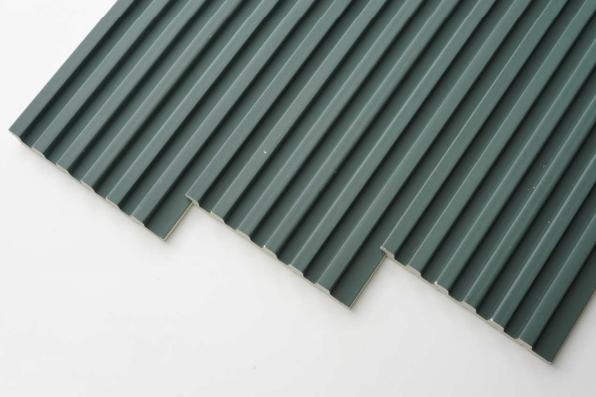 Plain Solids Charcoal Louver Colors Green 8x0.33 Ft - Pn 00640