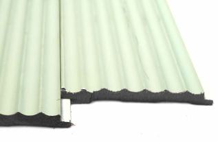 Plain Colour Charcoal Louver Colors Green 8x0.33 Ft - Pn 03358