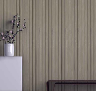 Charcoal Louvers Panel Wood Green 8x0.4 Ft - Pn 00665