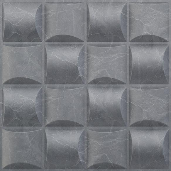 Nexa Gray Block 3D Wall Panel Designer Grey 1.6x1.6 Ft -