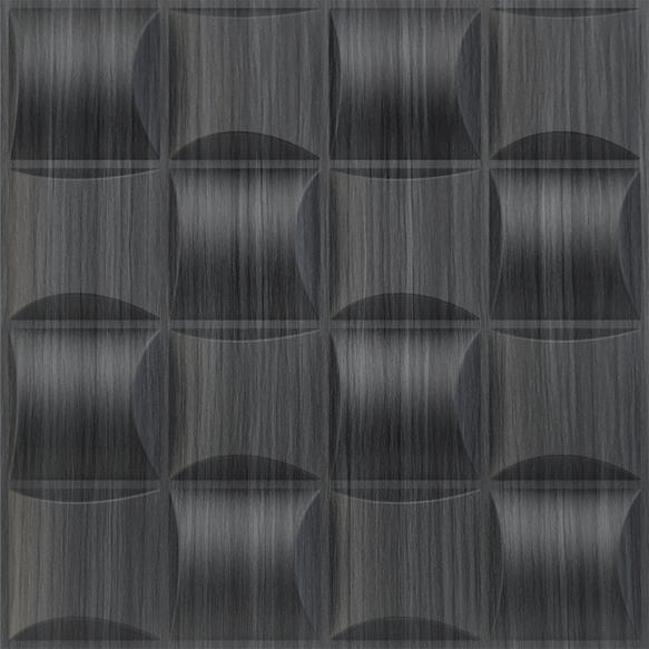Elevate Interior Panels Gray Pine Wood Block 3D Wall Panel 1.6x1.6 ft wood louvers Grey Grey_Block