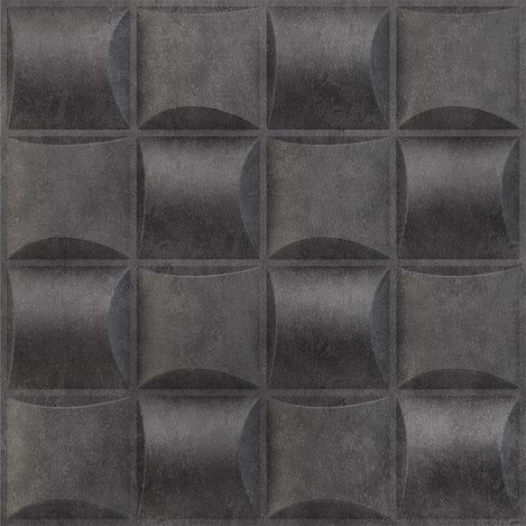 Elevate Interior Panels Nexa Gray Block 3D Wall Panel 1.6x1.6 ft designer louvers Grey Grey_Block