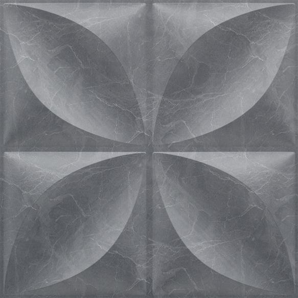 Elevate Interior Panels Gray Marble Butterfly 3D Wall Panel 1.6x1.6 ft designer louvers Grey Grey_Butterfly