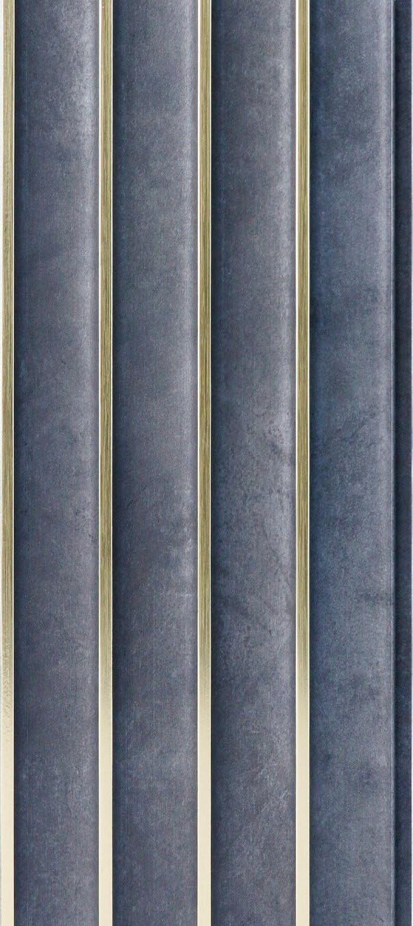 Grey Cement Charcoal Louvers Panel Wood 8x0.41 Ft - Pn 05294